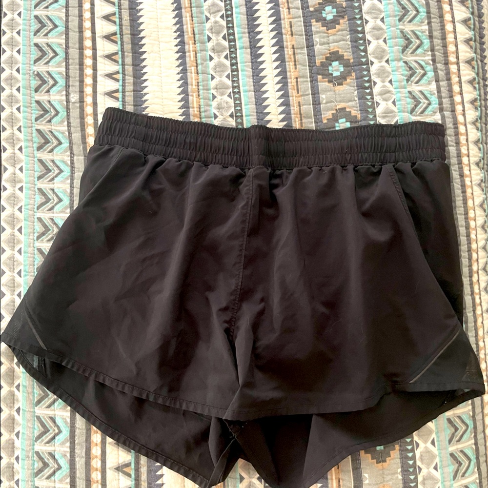 Black athletic shorts